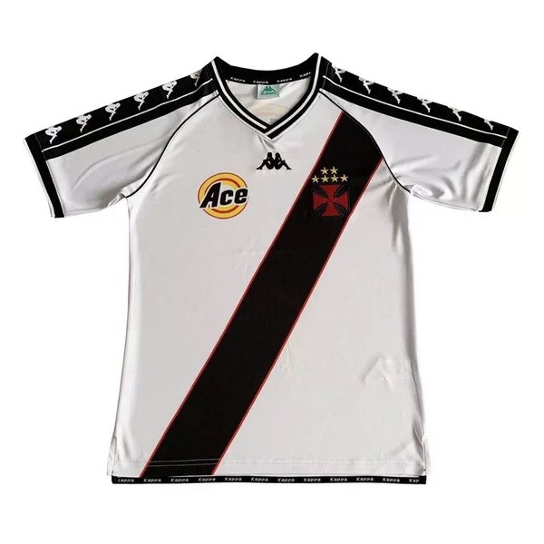 Heimtrikot Thailand Vasco da Gama Retro 1999 2000 Weiß Günstige Fußballtrikots